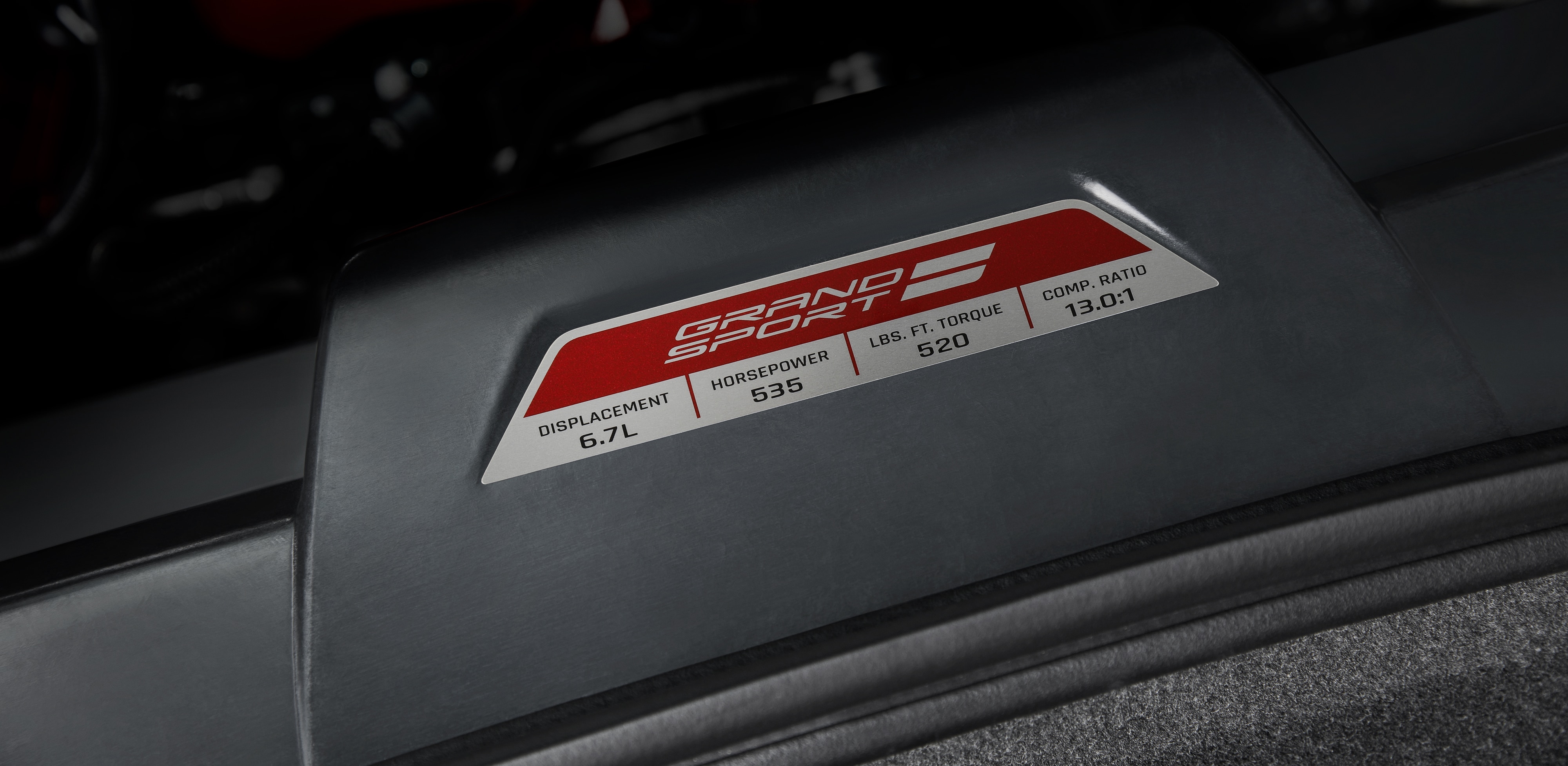 Engine Specification Plaque for Grand Sport